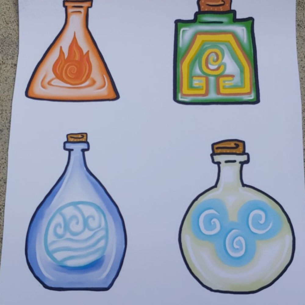 Bottle Tribes Big Bottles Stickers